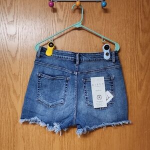 Women's Risen Blue Denim Shorts XL nwt number 422